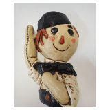 Ceramic Raggedy Ann Style Wall Hanging
