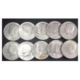 VARIOUS 1980s KENNEDY HALF DOLLARS