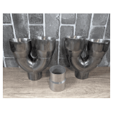 LATE MODEL DODGE CHALLENGER COMPATIBLE TO INTO FOUR EXHAUST TIPS