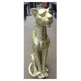 Gold Toned Leopard Decorative Statue
