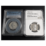 (2) GRADED WASHINGTON QUARTERS - SEE PHOTOS FOR DETAILS