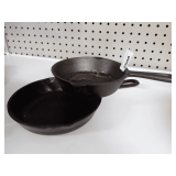 Two Cast Iron Skillets