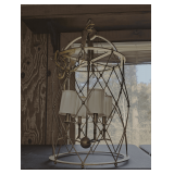 ORNATE METAL HANGING LIGHT FIXTURE