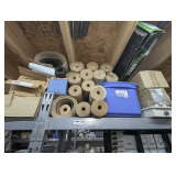 CONTRACTOR PAPER, ROPE LIGHTS, CARPET TACK STRIPS, AND MORE IN UPPER SHELF AREA MARKED 2200