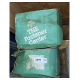 PAIR OF VERY LARGE BOXES FILLED WITH SQUARE HEAD CONSTRUCTION SCREWS