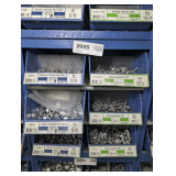 SIX PULL OUT PARTS BIN DRAWERS AND HARDWARE INSIDE