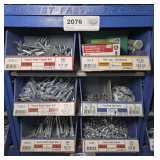 SIX PULL OUT PARTS BIN DRAWERS AND HARDWARE INSIDE