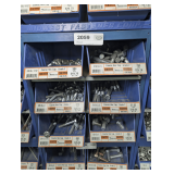 SIX PULL OUT PARTS BIN DRAWERS AND HARDWARE INSIDE