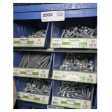 SIX PULL OUT PARTS BIN DRAWERS AND HARDWARE INSIDE