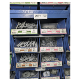 SIX PULL OUT PARTS BIN DRAWERS AND HARDWARE INSIDE