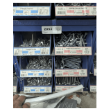 SIX PULL OUT PARTS BIN DRAWERS AND HARDWARE INSIDE