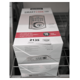 PAIR OF KWIKSET SMARTCODE 913 TOUCHPAD ELECTRONIC DEADBOLT LOCKS