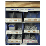 SIX PULL OUT PARTS BIN DRAWERS AND HARDWARE INSIDE