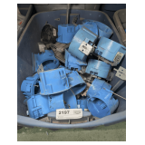 TUB FILLED WITH PLASTIC CEILING BOXES, OUTLET BOXES, AND MORE