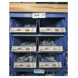 SIX PULL OUT PARTS BIN DRAWERS AND HARDWARE INSIDE