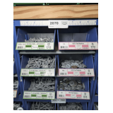 SIX PULL OUT PARTS BIN DRAWERS AND HARDWARE INSIDE