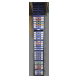 STACKING MULTI-SECTION RETAIL HARDWARE CABINET AND ALL LABELED HARDWARE IN DRAWERS