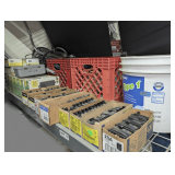 ENORMOUS GROUP OF CIRCUIT BREAKERS, CONDUIT STRAPS, LANDSCAPE LIGHTING 150 W TRANSFORMERS, FLUORESCENT LIGHT BALLASTS, AND MORE