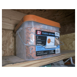 9.83 LB TUB OF PLASTIC CAP NAILS