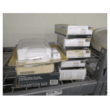 THERMOSTATS, HAMPTON BAY WIRELESS DOORBELL, AND HAMPTON BAY UNIVERSAL 5 FUNCTION CEILING FAN REMOTE CONTROL