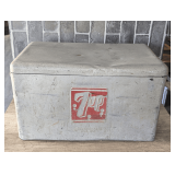 MID-CENTURY 7UP METAL COOLER