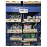 SIX PULL OUT PARTS BIN DRAWERS AND HARDWARE INSIDE