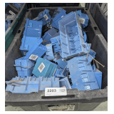 TUB FILLED WITH PLASTIC MULTI-SWITCH BOXES, CEILING BOXES, AND MORE