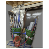 ALL CONCRETE / CEMENT FINISHING TOOLS AND MORE IN WALL AREA MARKED OFF AS 2103