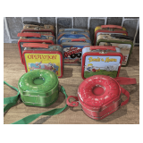 COLLECTION OF MINIATURE LUNCH BOX TINS