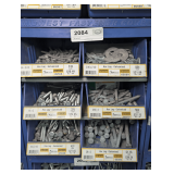 SIX PULL OUT PARTS BIN DRAWERS AND HARDWARE INSIDE