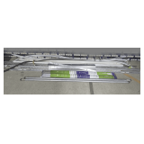 T8 LED LIGHTS, GALVANIZED PIPE, MOLDING, WEATHER STRIPPING, 8