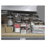 HARDWARE, CABLE STAPLES, ELECTRICAL FITTINGS, WIRE NUTS, AND MORE IN IN SHELF AREA MARKED 2177