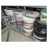 ALL TUBS OF FLOOR ADHESIVE, KILZ, PRIMER, AND MORE IN FLOOR AREA MARKED 2209