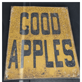 METAL REPRODUCTION SIGN, GOOD APPLES