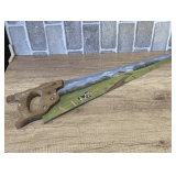 VINTAGE HAND-PAINTED SAW