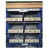 SIX PULL OUT PARTS BIN DRAWERS AND HARDWARE INSIDE