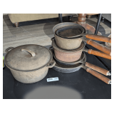 COMPLETE SET OF CAST IRON COOKWARE