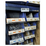 SIX PULL OUT PARTS BIN DRAWERS AND HARDWARE INSIDE