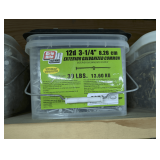 LARGE TUB OF EXTERIOR GALVANIZED COMMON NAILS
