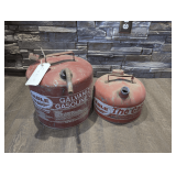 PAIR OF VINTAGE EAGLE GAS CANS