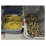 TWO TUBS FILLED WITH NYLON ROPE INCLUDING EXTRA THICK HEAVY DUTY
