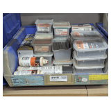 LARGE PLASTIC PARTS BIN AND ALL HARDWARE INSIDE