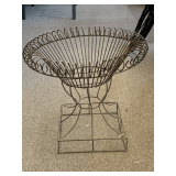 LARGE METAL PLANTER 21" TALL X 23" WIDE