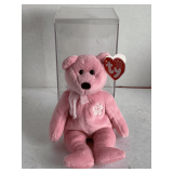 2001 TY BEANIE "SAKURA II" BEAR IN CASE