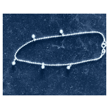 925 STERLING BEADED BRACELET 8"