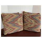 4 NICE THROW PILLOWS BY DAKOTA (CAMEL, WINE, GREEN, NAVY) 15" SQUARE