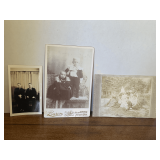 3 VINTAGE BLACK/WHITE PHOTOS