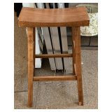 NICE WOOL SADDLE BAR STOOL 17 3/4" LONG X 9 1/2" WIDE X 29" TALL