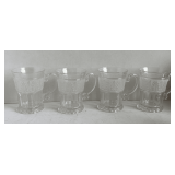 SET OF 4 VINTAGE ART DECO FROSTED FOOTED COFFEE MUGS