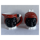 VINTAGE AUNT JEMIMA & UNCLE MOSES SUGAR & CREAMER